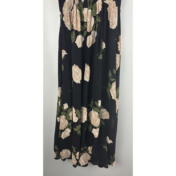 Reformation Rosehip Fit & Flare Floral Dress Lined Pockets Crepe Smocked Size 2 - Picture 9 of 11